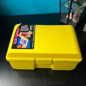 Vintage Yellow Clik Cooler - Mini Container Cooler